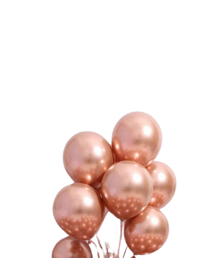 Picture of Metallic rose gold balloons 