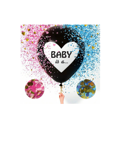 Picture of Gender reveal black ballon