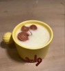 Picture of Coffee cup candle with biscuits 