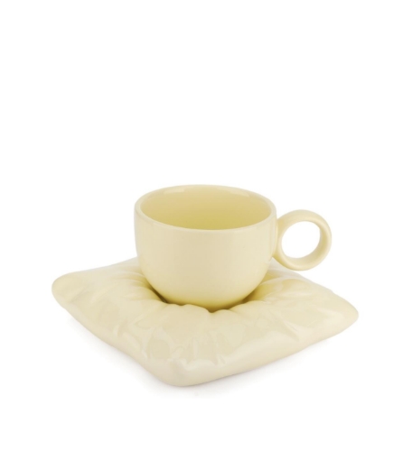 Picture of Coffee cup pillow (light yellow)