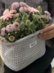Picture of Grey crochet clutch bag