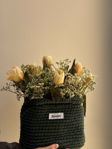 Picture of Olive clutch crochet bag 