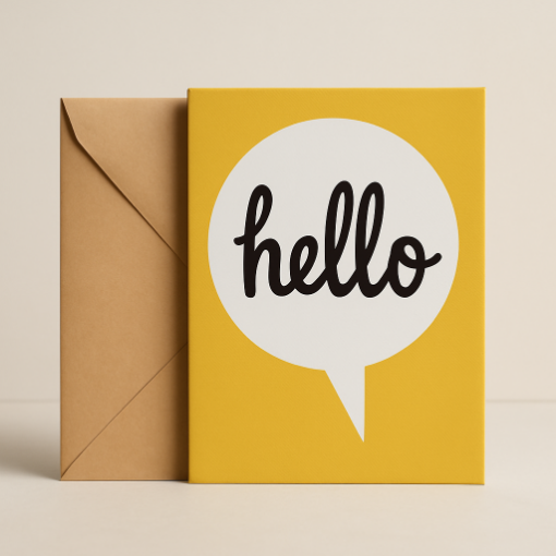 Picture of Hello card 