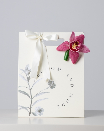 Picture of Flowers with gift 