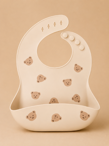 Picture of Cute teddy food bib 