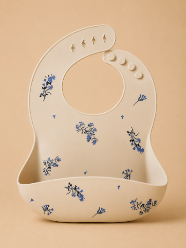 Picture of Cute orchid food bib