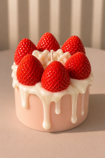 Picture of Strawberry candle cake